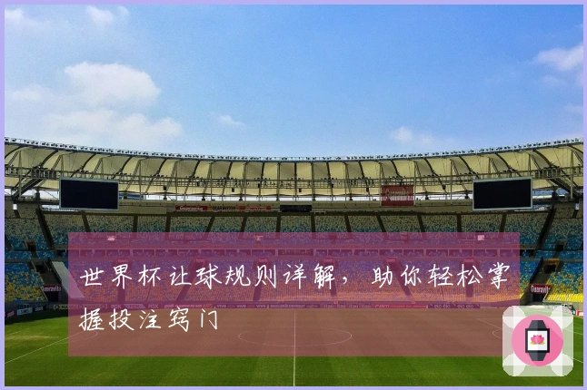 世界杯让球规则详解，助你轻松掌握投注窍门